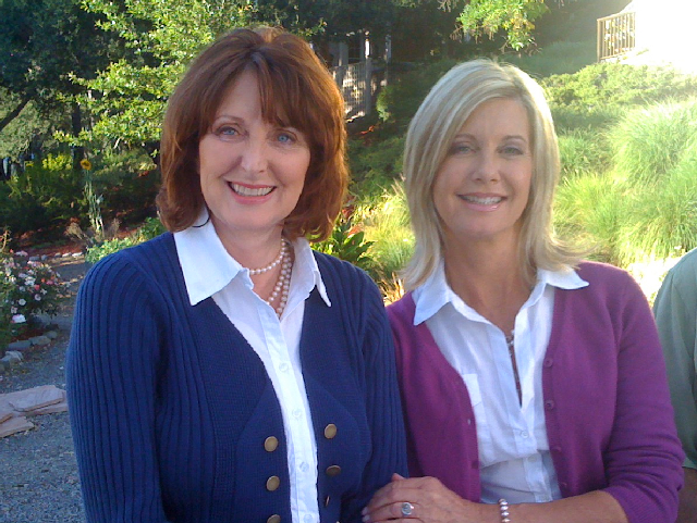 Judy Brooks and Olivia Newton-John