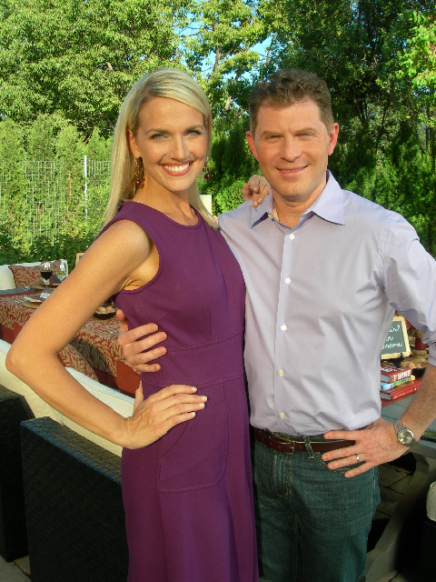 Monica Pedersen and Bobby Flay on HGTV